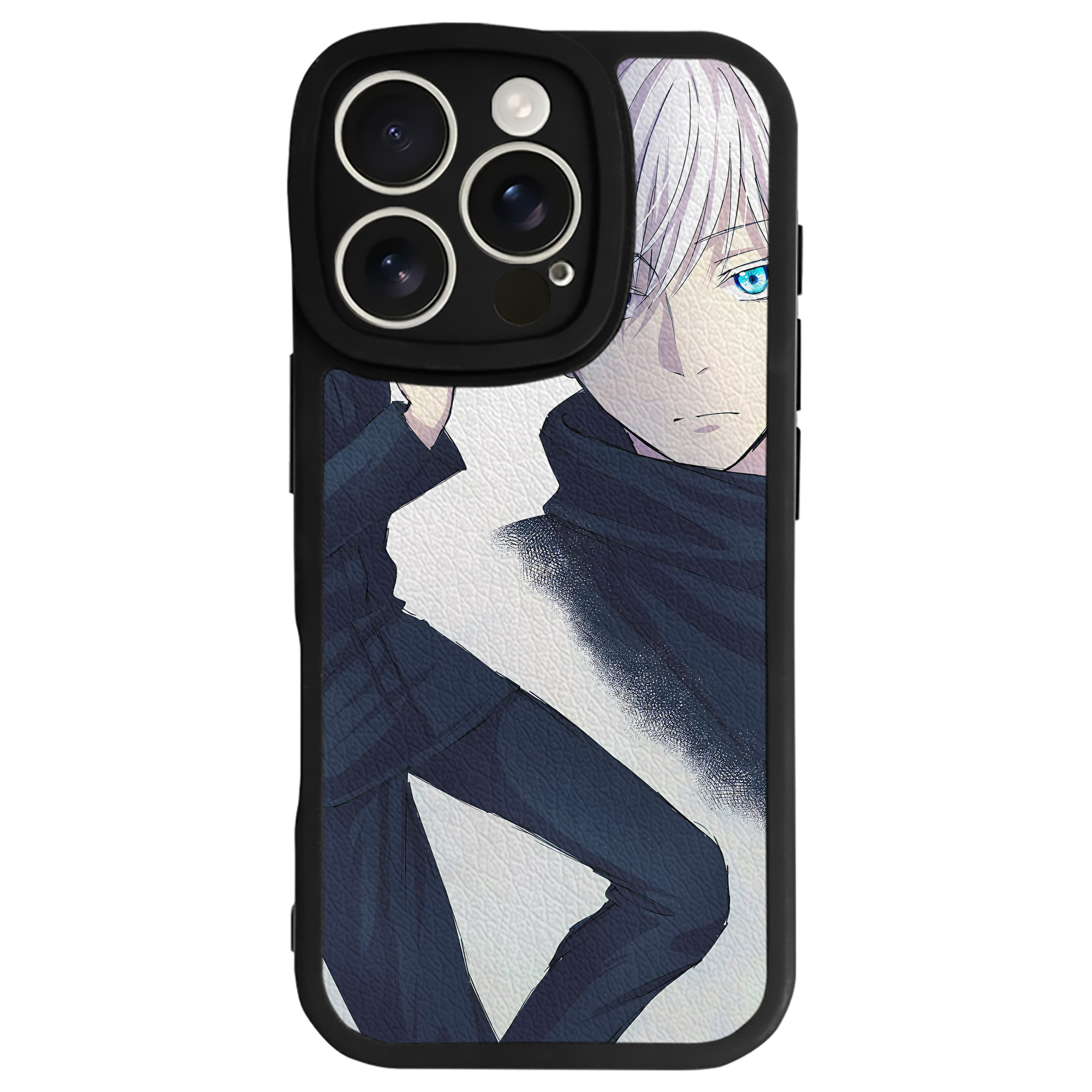 （画像用） 呪術廻戦 Jujutsu Kaisen 【iPhone 16シリーズ対応】シリコンスマホケース（レザー調） 材質：シリコン